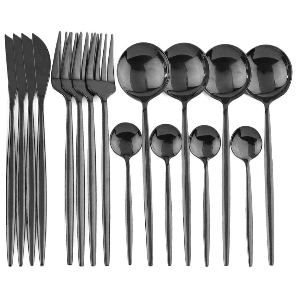 16pcs Luxury Dinnerware Gift Set Stainless Steel Fork Knife Spoon Cutlery Set Wedding Gift Flatware Set With Gift Box