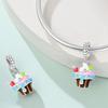 Copper Cake And Dessert Series Charm Beads Ice Cream Donuts Dangle Fit Original Bracelet Charms Pendant Jewelry