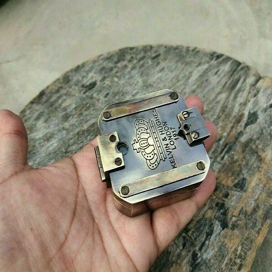 Антикварный латунный компас BRUNTON COMPASS, винтажный геодезический морской компас, подарок