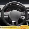 Чехол на руль автомобиля для Volkswagen Golf 6 Mk6 VW Polo Sagitar Bora Santana Jetta Рулевое колесо из замши Автоаксессуары