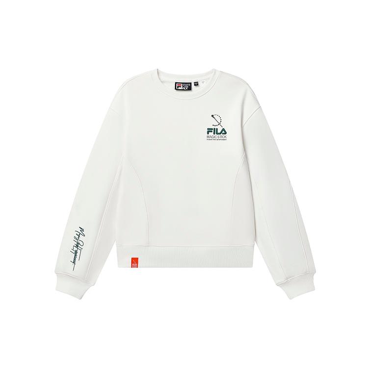 Новые толстовки FILA Женские Cloud White F11W319208F-WT