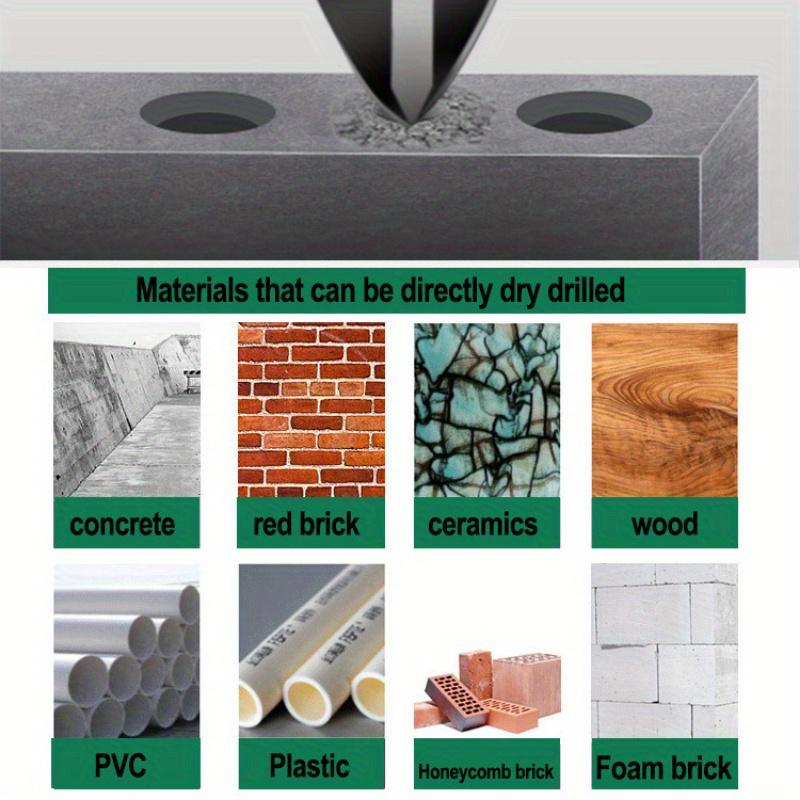 Набор из 12 сверл по камню - Профессиональный набор сверл с высоким содержанием кобальта Размеры от 1/8"" до 1/2"" - для плитки, стекла, металла, кирпича, бетона, керамики, пластика