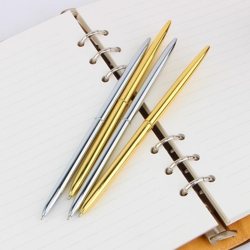 Fashion Ballpoint Pen Business Ball Point Pen Golden Silver Clip Black Refill Writing