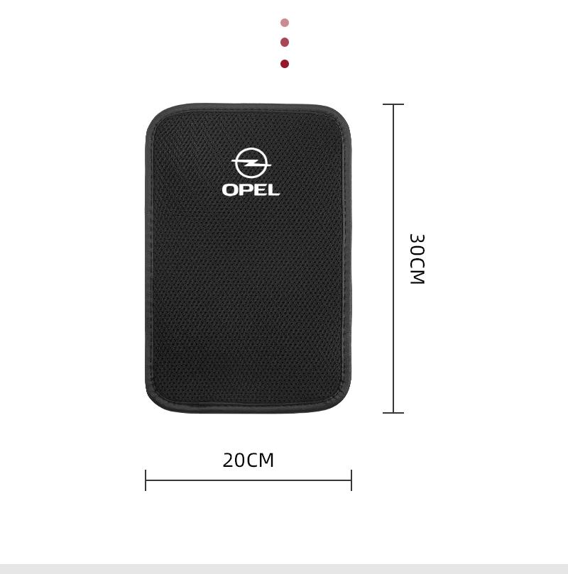Car Armrest Box Pad Ice Silk Arm Rest Cover Soft Cushion For Opel Astra Grandland Corsa Mokka Frontera Insignia Zafira Vivaro  JS9