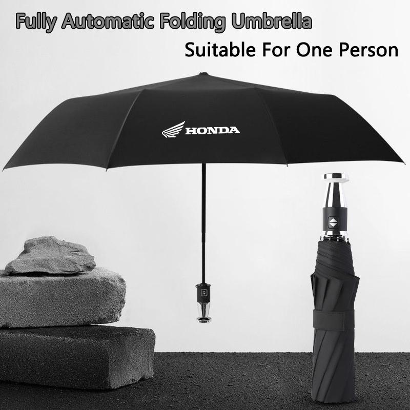 Car Automatic Folding Windproof Sunshade Umbrella Auto Accessories For Honda CB400 CB650FCBF CBR250RR CRF SH300 NC750 Motorcycle FL3