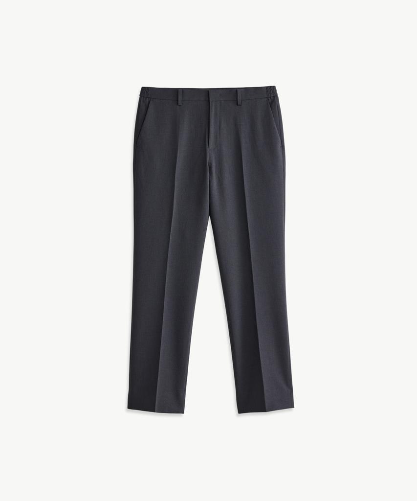 STCO Texture Polyester Soft Slacks_Charcoal Gray (Straight Fit)_Spaxb05Csc