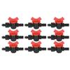 10Pcs Barbed Ball Valve 5/8inch Adjustable Prevent Leakage Drip Irrigation Switch Valve for