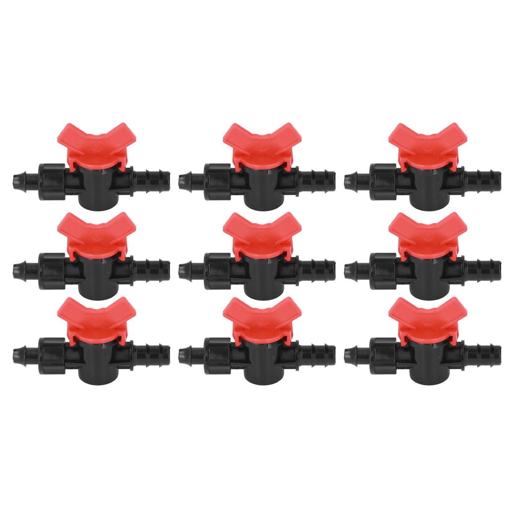 10Pcs Barbed Ball Valve 5/8inch Adjustable Prevent Leakage Drip Irrigation Switch Valve for