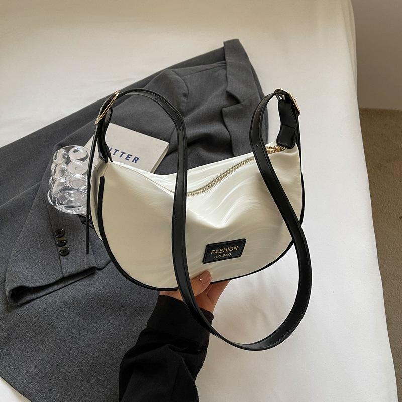 Городская текстура Нишевая сумка Женская сумка Новая повседневная сумка через плечо Модная простая сумка-пельмень на одно плечо Трендовая