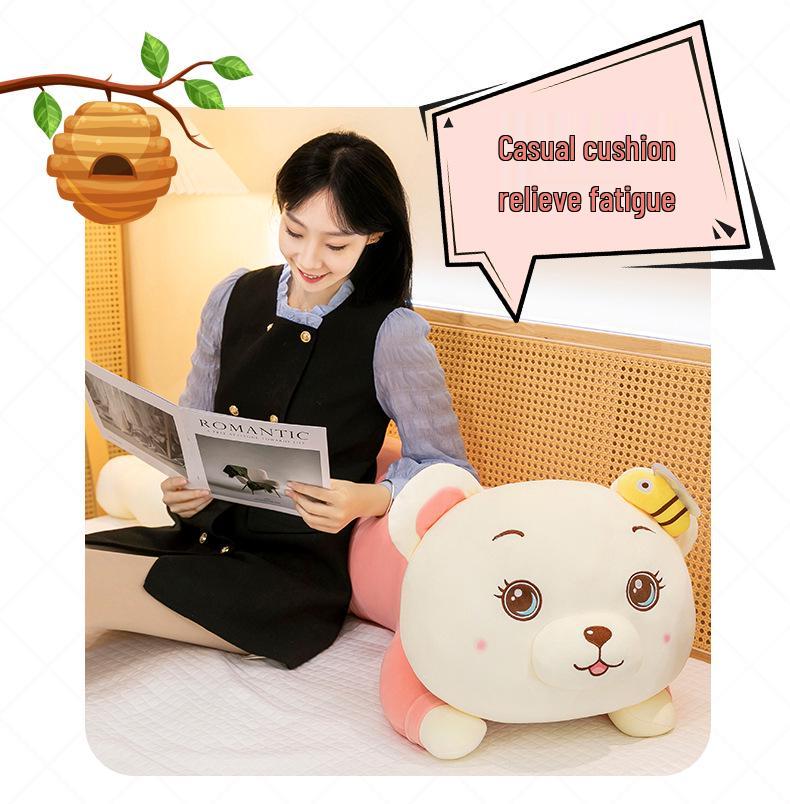 Очаровательная Мягкая Пчела Медведь Обнимающая Подушка Плюшевая Игрушка, Отличный Подарок на День Рождения Девушки