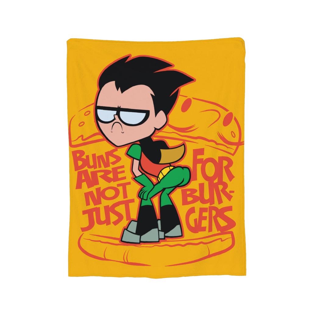 Плед Teen Titans Go Family Blanket из фланели в винтажном стиле, мягкий, для обивки кресел и диванов, зимний.