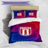 Stoke City Football Printed 3 Pieces Bedding Set, Comfortable Skin Friendly Bedroom Duvet Cover Set