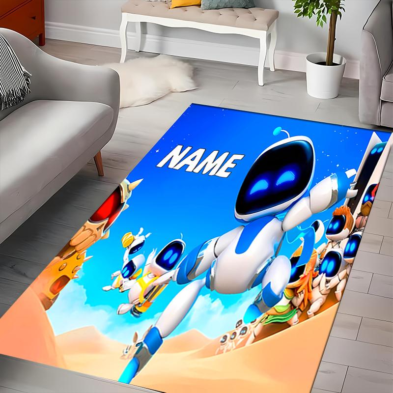 Custom personalization Astro Bot Area Rug - Perfect For Kitchen, Bathroom,Laundry Room Decor Large Size Available,Gift All Seasons