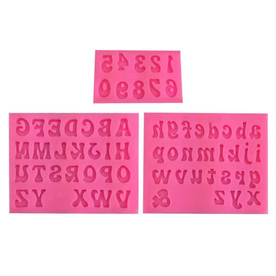 Инструменты для выпечки, легко моющиеся, легкие, пищевые, цифры, алфавит, сахарный торт, силиконовая форма, шоколадная форма