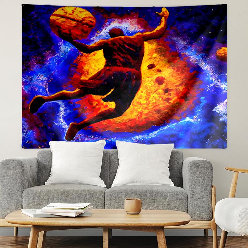 SLAM DUNK Print Tapestry, Lightweight Wall Hanging, for Bedroom, Dorm, Living Room, Home Art Decor, Birthday Christmas Gift for Friends