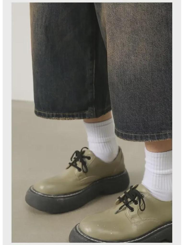 Мужские потертые ретро-рваные джинсовые шорты с широкими штанинами 7-Point