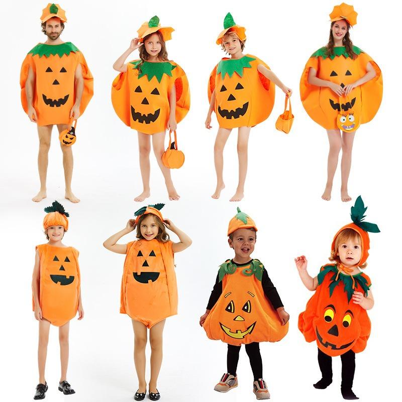 Halloween Children's Costumes Boys and Girls Adult Adult Pumpkin Clothes Set Kindergarten Performance Costumes