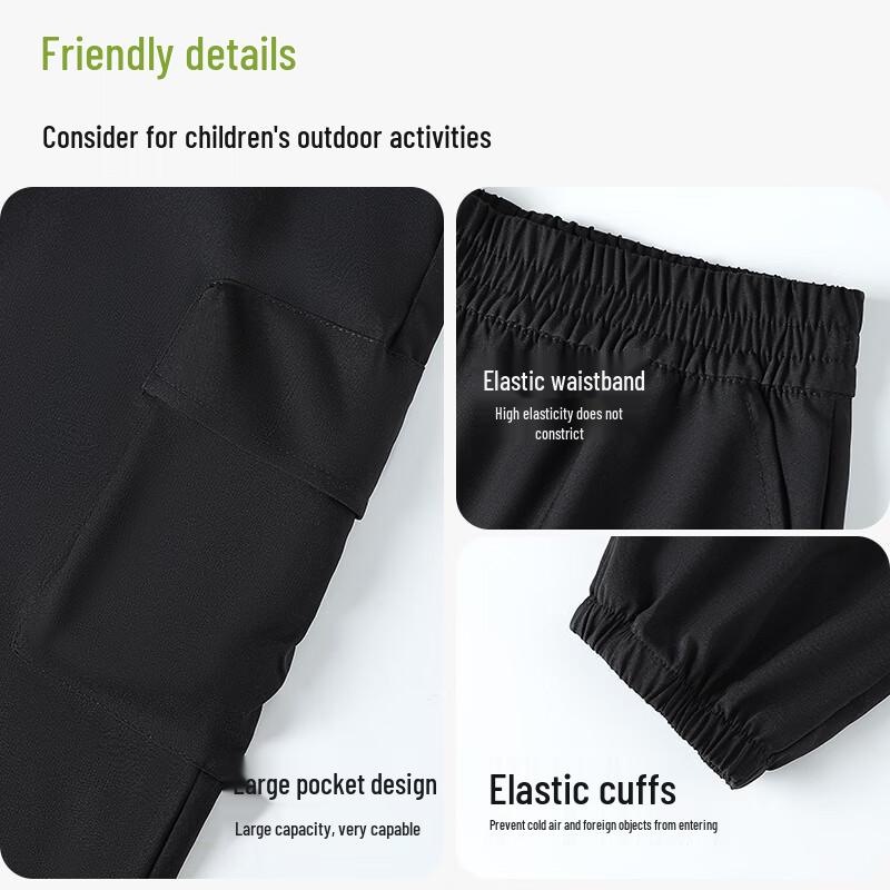 MaoRen Kids Outdoor Windproof Waterproof Cargo Pants