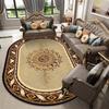 1 шт. Винтажный коврик овальной формы с персидским узором, Роскошный мягкий овальный коврик, Европейский ретро-стиль, Подходит для гостиной, спальни, столовой зоны, прихожей