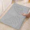 Leaf Embossing Bathroom Bath Mat Non-slip Carpets In Wash Basin Bathtub Side Floor Rug Shower Room Doormat Memory Foam 3D Pad