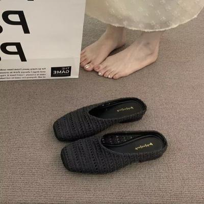 Хорошее качество, оптовый товар тапочек баотоу отгружен [Рекомендуется выбирать на один размер больше для полных и широких ног] Плоские бо