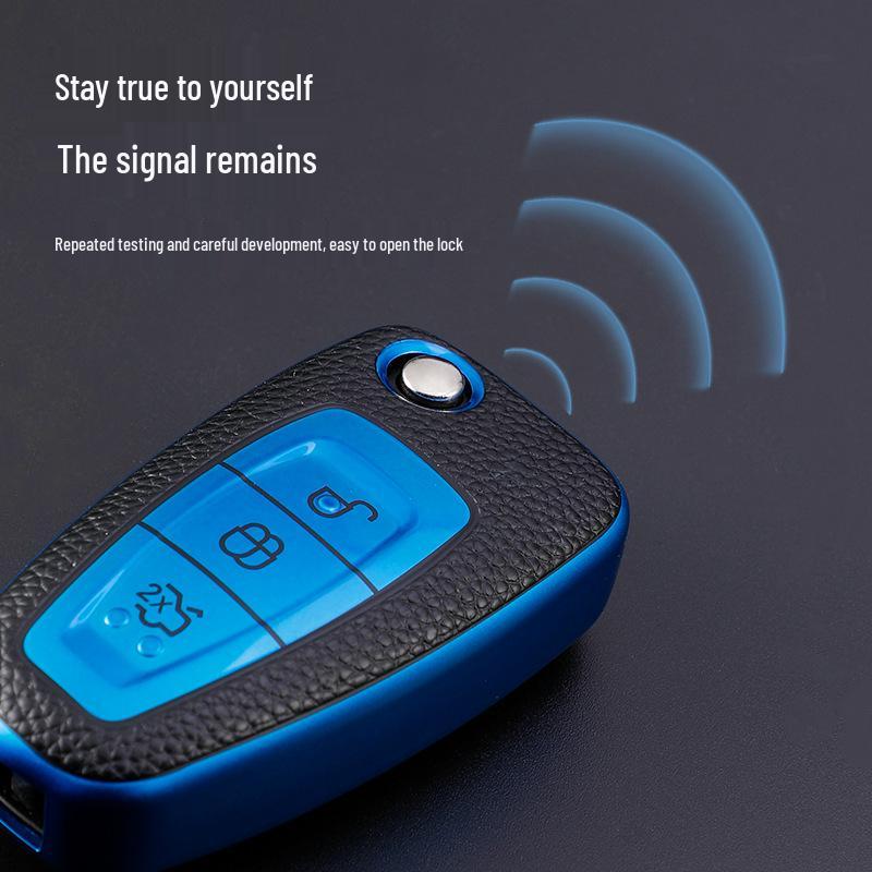 Чехол для ключа Ford Kuga '13-'19 / Focus '17-'18 с пряжкой