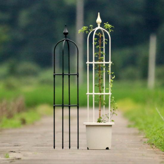 Растение Обелиск Решетка Вьющиеся Растения Садовая Башня Решетка Уличная Поддержка Розового Куста Не ржавеющая Металлическая Решетка для Горшечного Растения Клематис Лоза Жасмин
