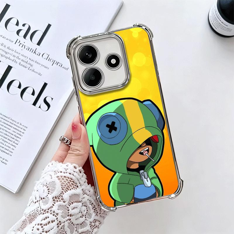 Мультяшные Звезды Игр Мягкий Чехол Для Телефона Для Xiaomi Redmi Note 14 15 Pro Plus 13 12 11S 11T 5G 10 9S 9 Покрытие Противоударный Fundas