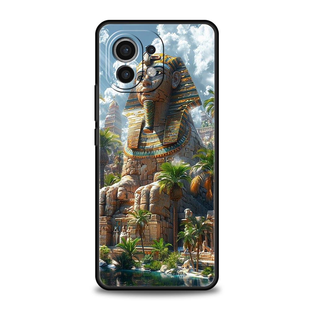 Древний Египет Египетский Бог пирамида Чехол для телефона Для Xiaomi Mi 15 14 14T 13T 12T Pro 12 13 11 Lite 5G 11T Poco X6 X7 X5 Pro Обложка