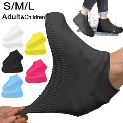 Силиконовые водонепроницаемые бахилы для взрослых и детей. Водонепроницаемые чехлы для дождевых ботинок S/M/L. Нескользящие резиновые чехлы для ботинок для кемпинга на открытом воздухе.