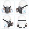 Reusable Face Cover with Filters Set,Carbon Respirator for Painting Against Gas/Dust/Organic Vapors/Smells/Fumes/Sawdust/Asbestos
