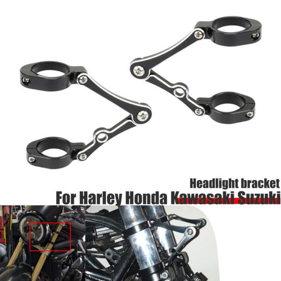 2Pcs Powerful Headlight Clamps High Strength Practical 39-41mm Durable Headlight Holders