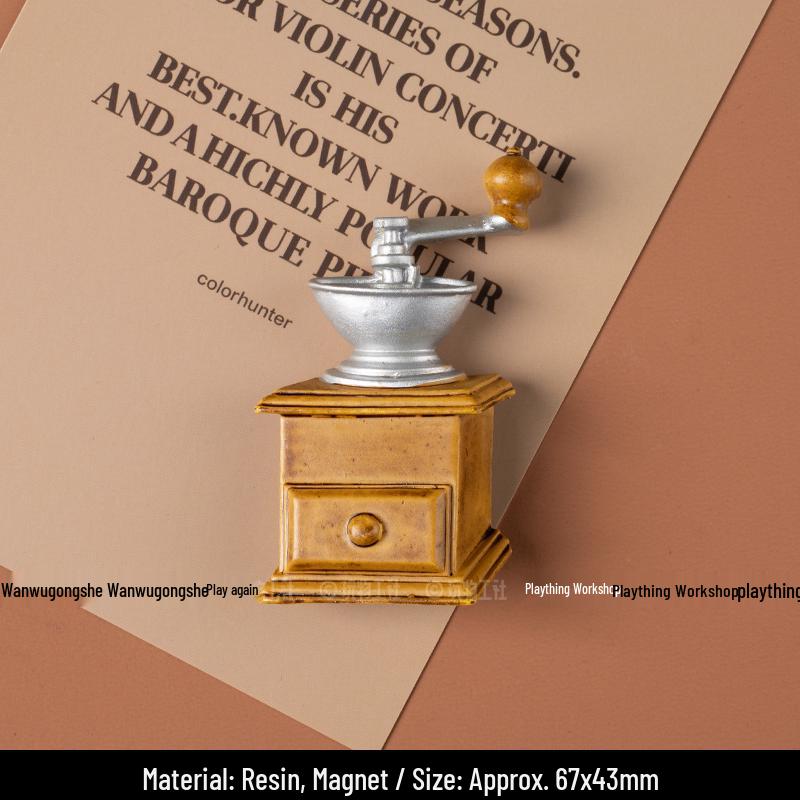 Скандинавский 3D Магнит на холодильник для игры в корейскую еду - Креативная кофейная серия