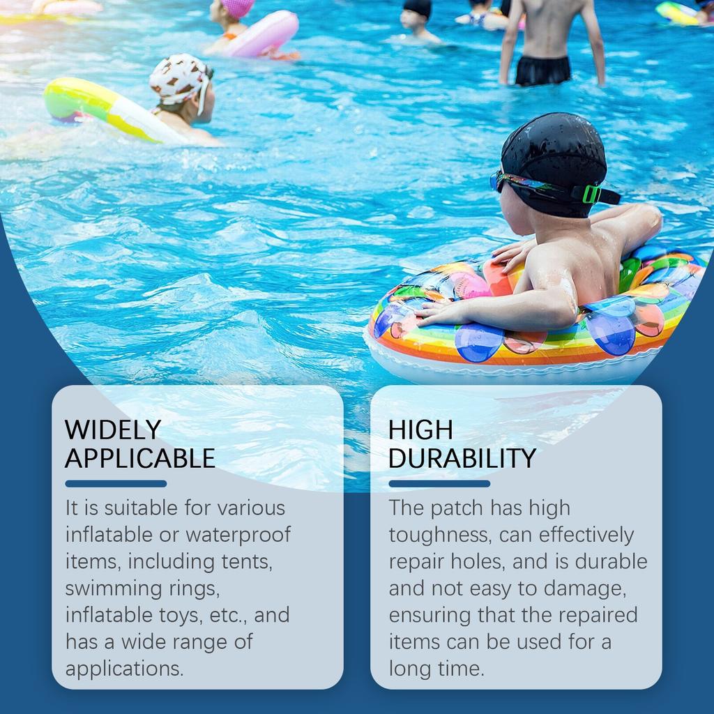 Комплект для бассейна, плавательный круг, надувная палатка с защитой от утечек, прозрачный водонепроницаемый клей