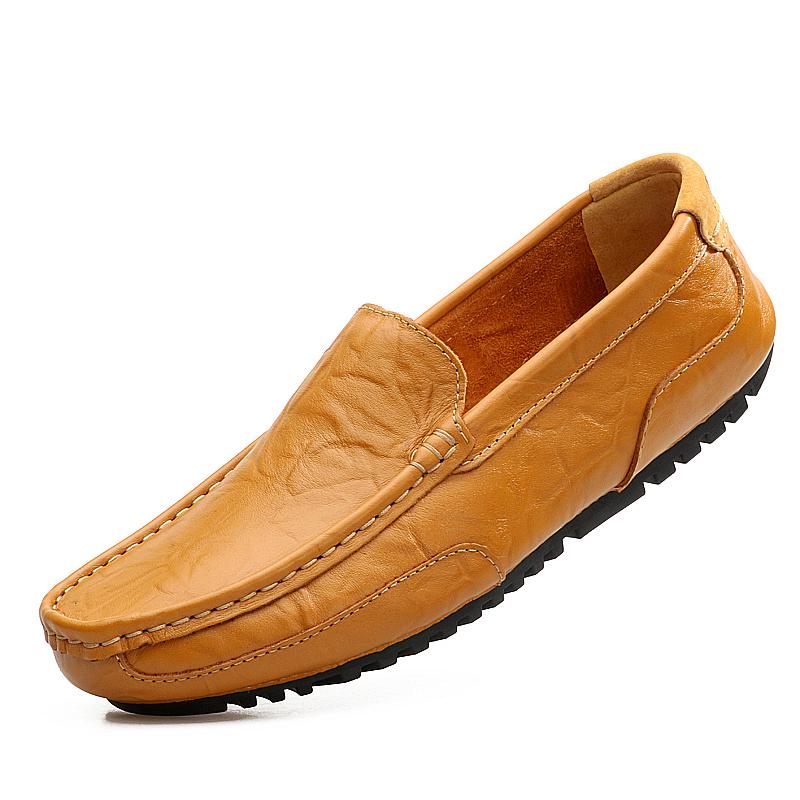 Cheap Moccasins for Men Leather Shoes Lazy Shoes Casual Leather Shoes Blue Spiked Loafers