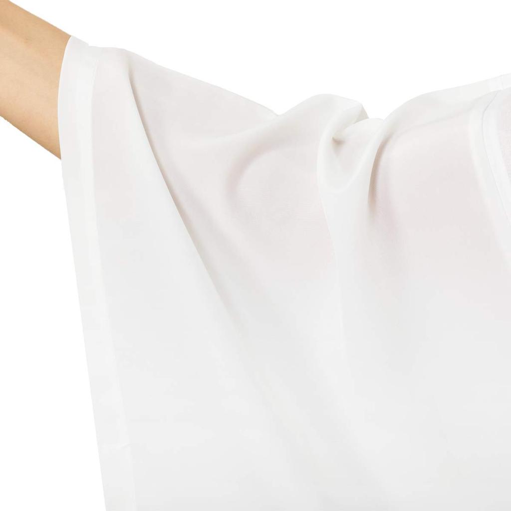 [KYOETSU] Полумайка, Стирающаяся, Нижняя рубашка, С полуворотником, Мужская (М, Белый)