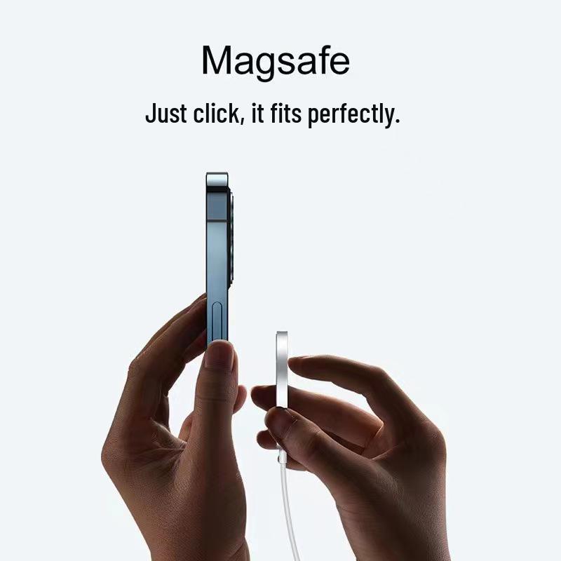 Совместимо с Apple 12-16 MagSafe, Быстрое магнитное беспроводное зарядное устройство 15 Вт, Усиленное N52