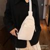Summer Popular Solid Color Crossbody Bag Women's 2025 New Simple Chest Bag Shoulder Bag Manufacturer One Piece Dropship