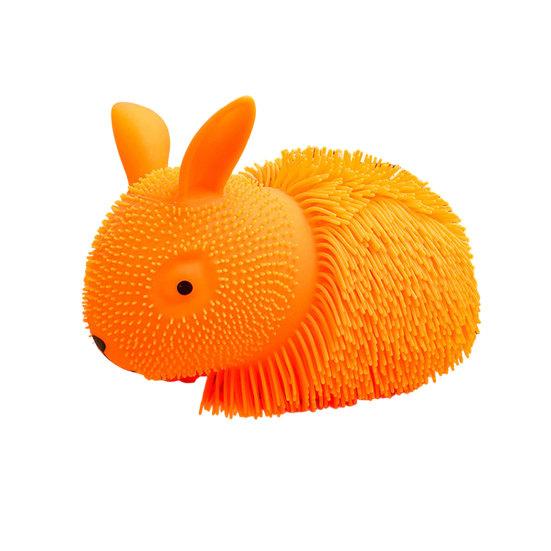Stress Relief Animal Squeeze Toy Long Hairs Rabbit Dog Cat Sensory Toy Portable Stretchy Animal Shape Stress Ball Decompression Toy