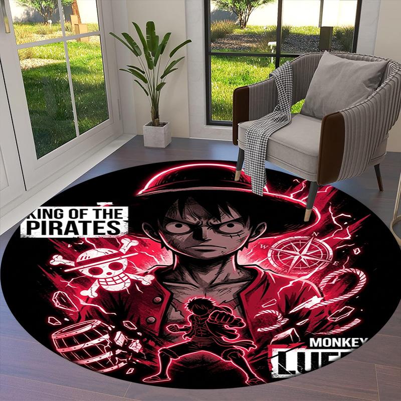 One Piece Round Area Rug Carpet Rug For Living Room Bedroom Sofa Playroom Decor Nonslip Floor Mat