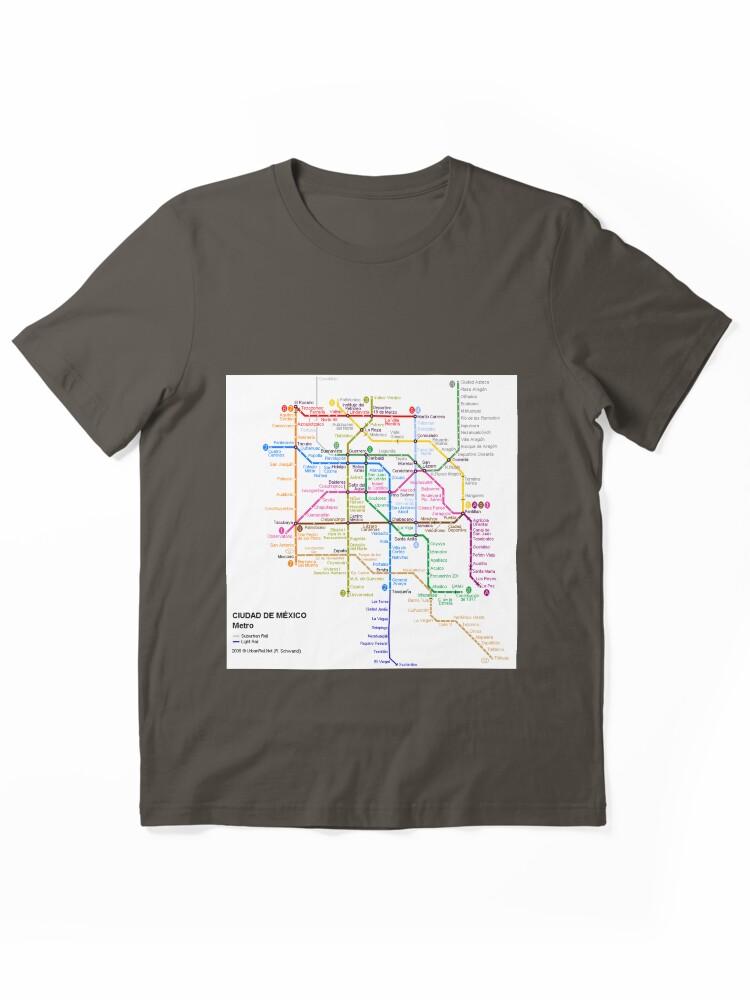 Metro Mexico City Train Metro Map Essential Unisex T-Shirt