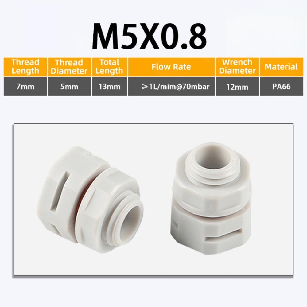 New Waterproof Vent Plug M5 M6 M8 M12 M16 Nylon Breather Valve Pressure Valve New