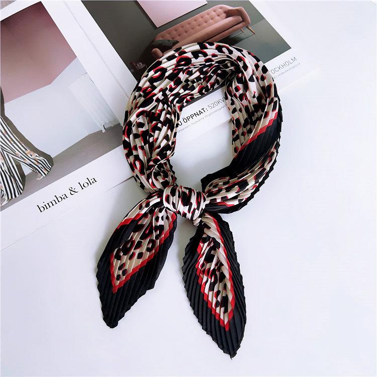 Decorative Simple Texture Silk Scarf Women'S New Style Spring And Autumn Summer Fashion Versatile Headscarf Work Scarf