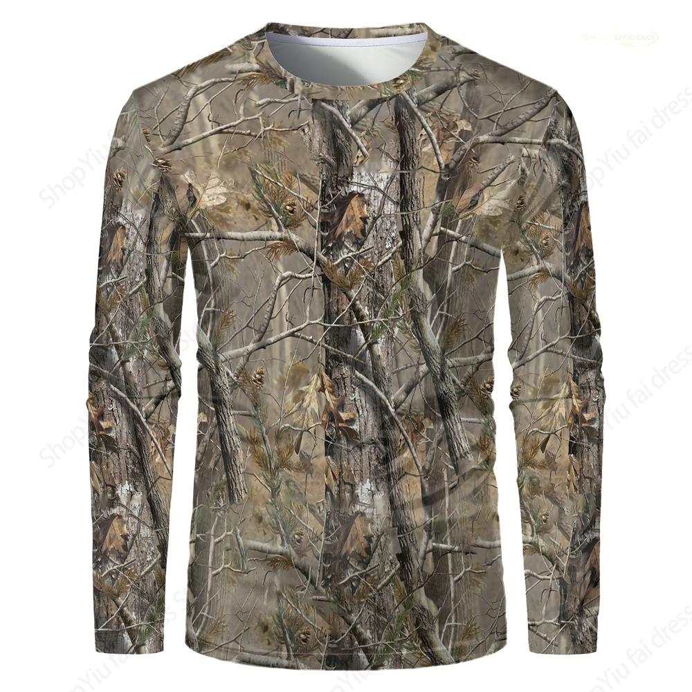 Мужская футболка с длинным рукавом, 3D камуфляж, охотничьи принтованные футболки, футболки для активного отдыха, повседневная хип-хоп футболка, футболка Ropa hombre Top Tee