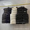 Unisex Stand Collar Down Vest Winter Warm Casual Outerwear Men Women