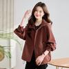 Женская маленькая повседневная свободная куртка с капюшоном 2025 - Продвинутый стиль для весны/осени (L1589)