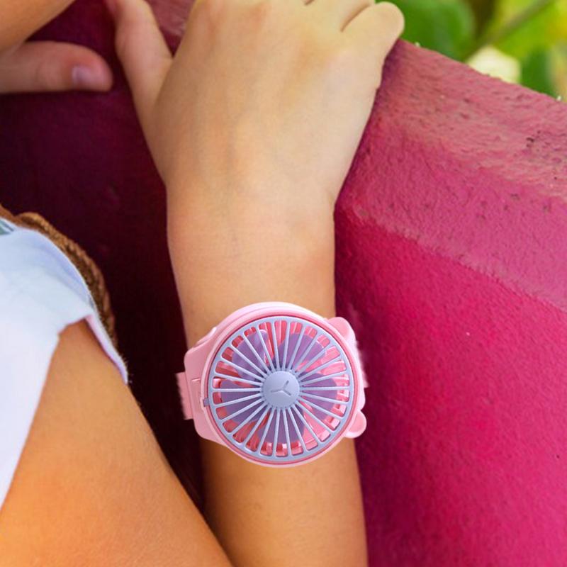 Креативный наручный вентилятор персональный для студентов детей портативный часы маленький вентилятор охладитель воздуха охлаждающий инструмент мини карманный мультяшный вентилятор