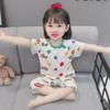 Ice Silk Soft Girls' Short-Sleeve Pajamas - Stylish Korean Summer Sleepwear for Babies