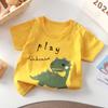 Детская симпатичная хлопковая футболка с короткими рукавами для детей 1–10 лет, детская одежда, детский мультяшный свитер, футболка для мальчиков и девочек