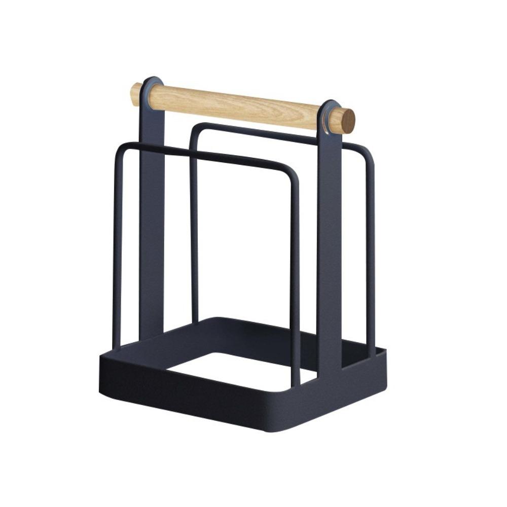 Multi Layer Cutting Board Rack Metal Pot Lid Rack Shelf Rustproof Chopping Board Organizer  Plates